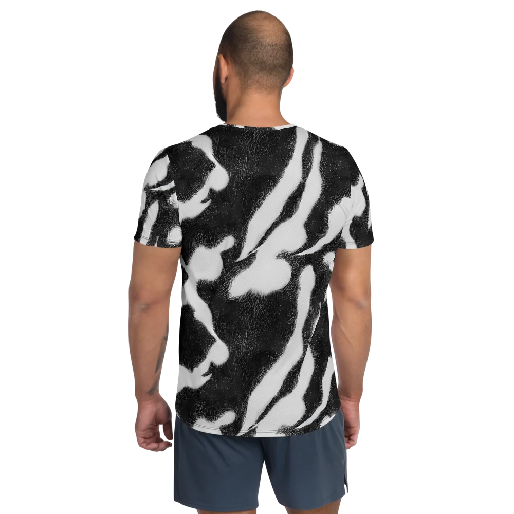 Ray's Illusion on Men's Athletic T-Shirt — Back