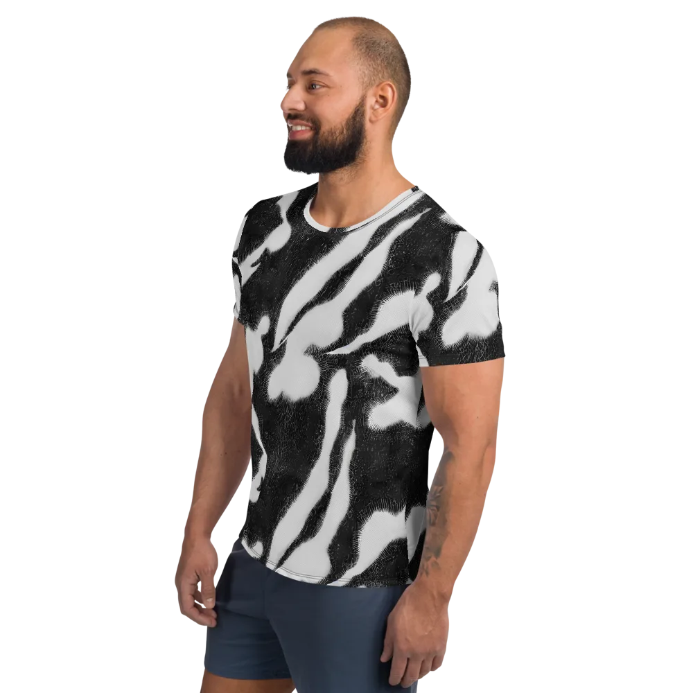 Ray's Illusion on Men's Athletic T-Shirt — Left