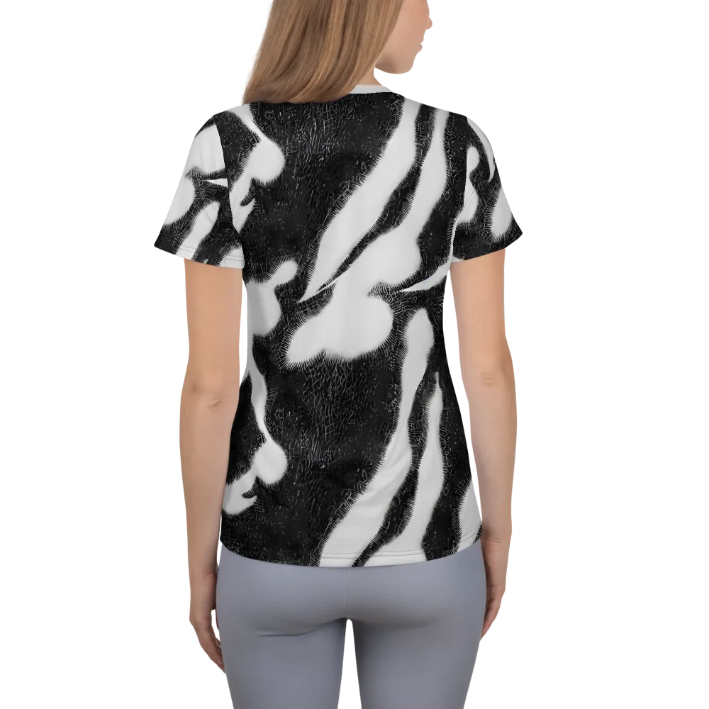 Ray's Illusion on Women's Athletic T-Shirt — Back
