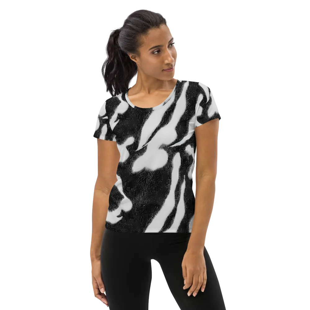 Ray's Illusion on Women's Athletic T-Shirt — Front