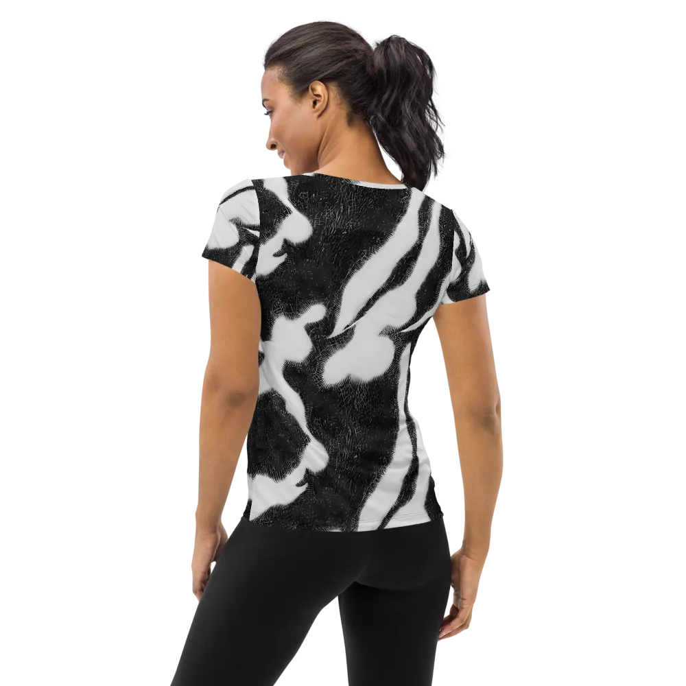 Ray's Illusion on Women's Athletic T-Shirt — Back