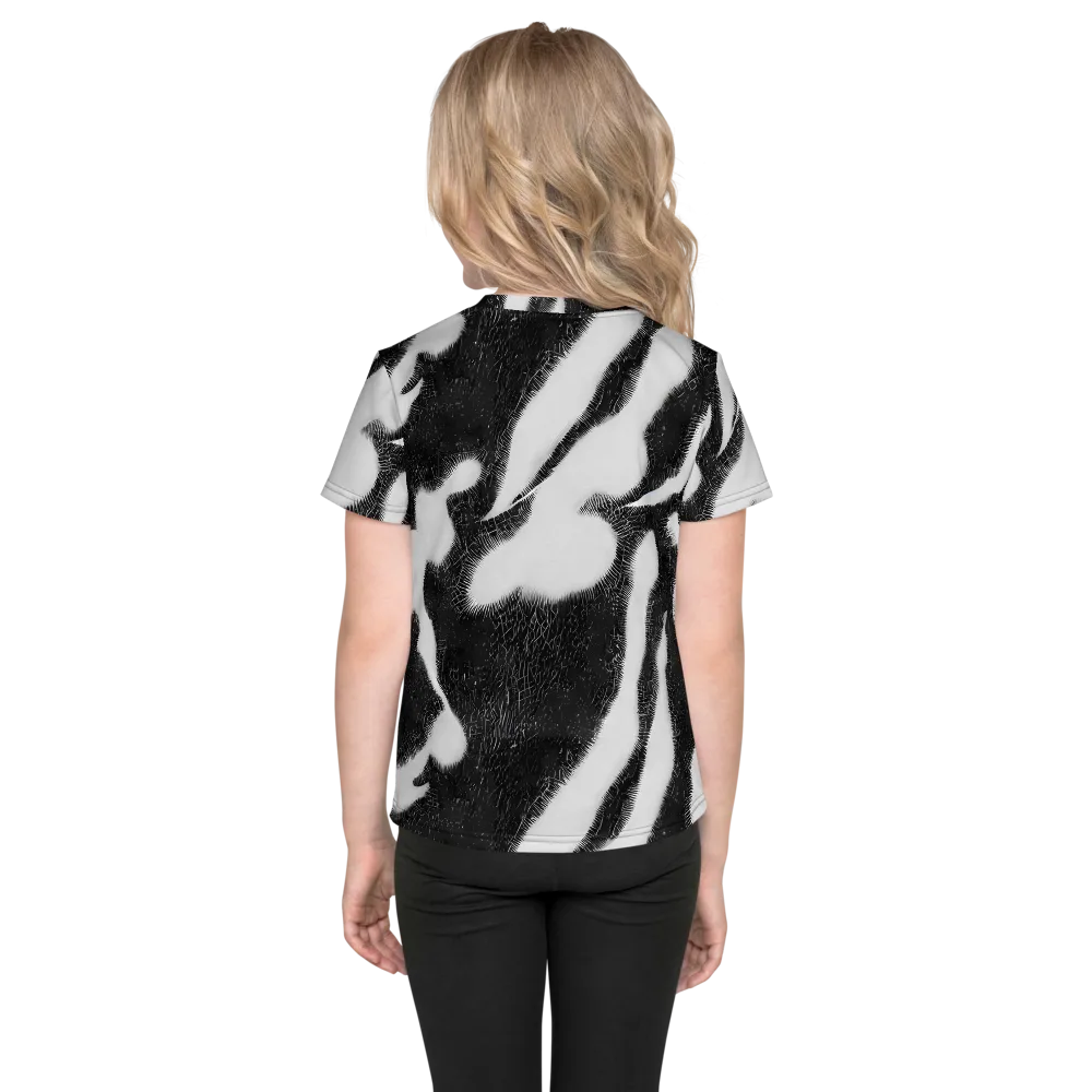 Ray's Illusion on Kids Crew Neck T-Shirt — Back