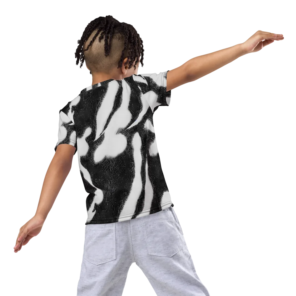 Ray's Illusion on Kids Crew Neck T-Shirt — Back