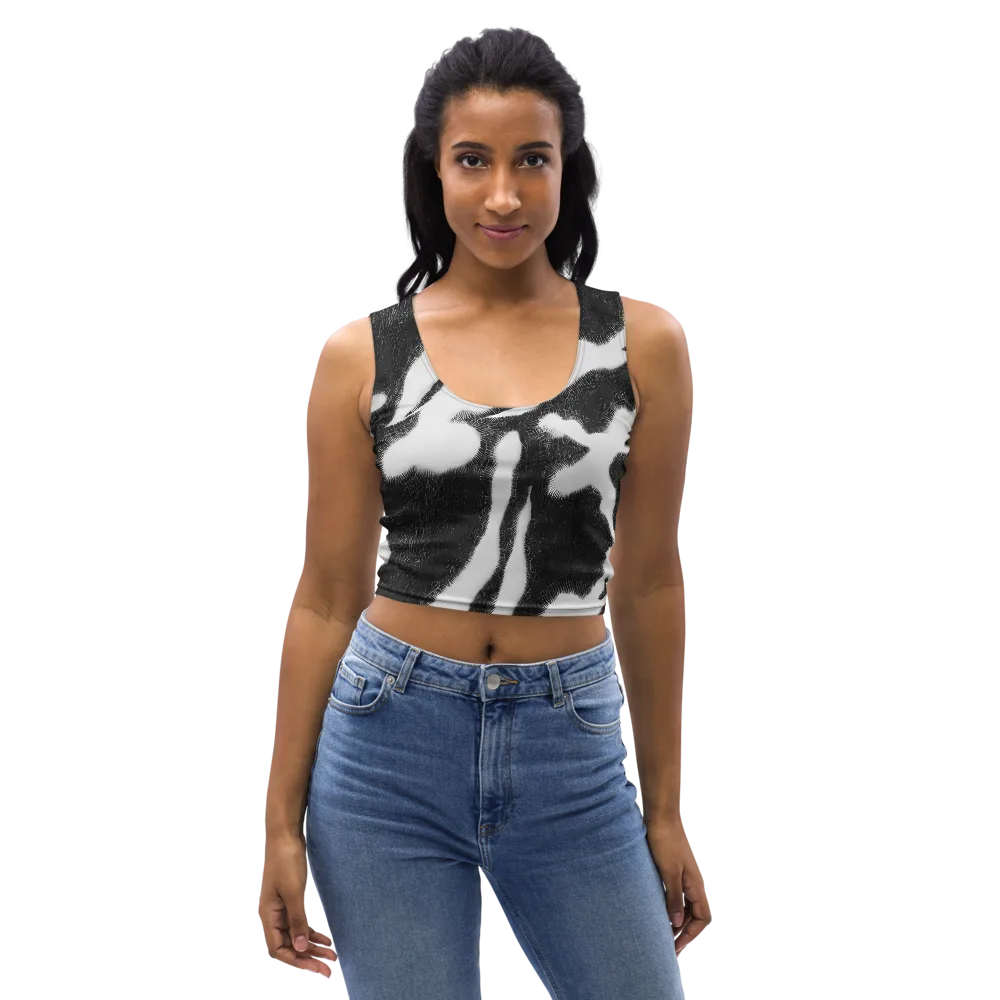Ray's Illusion on Crop Top — Front