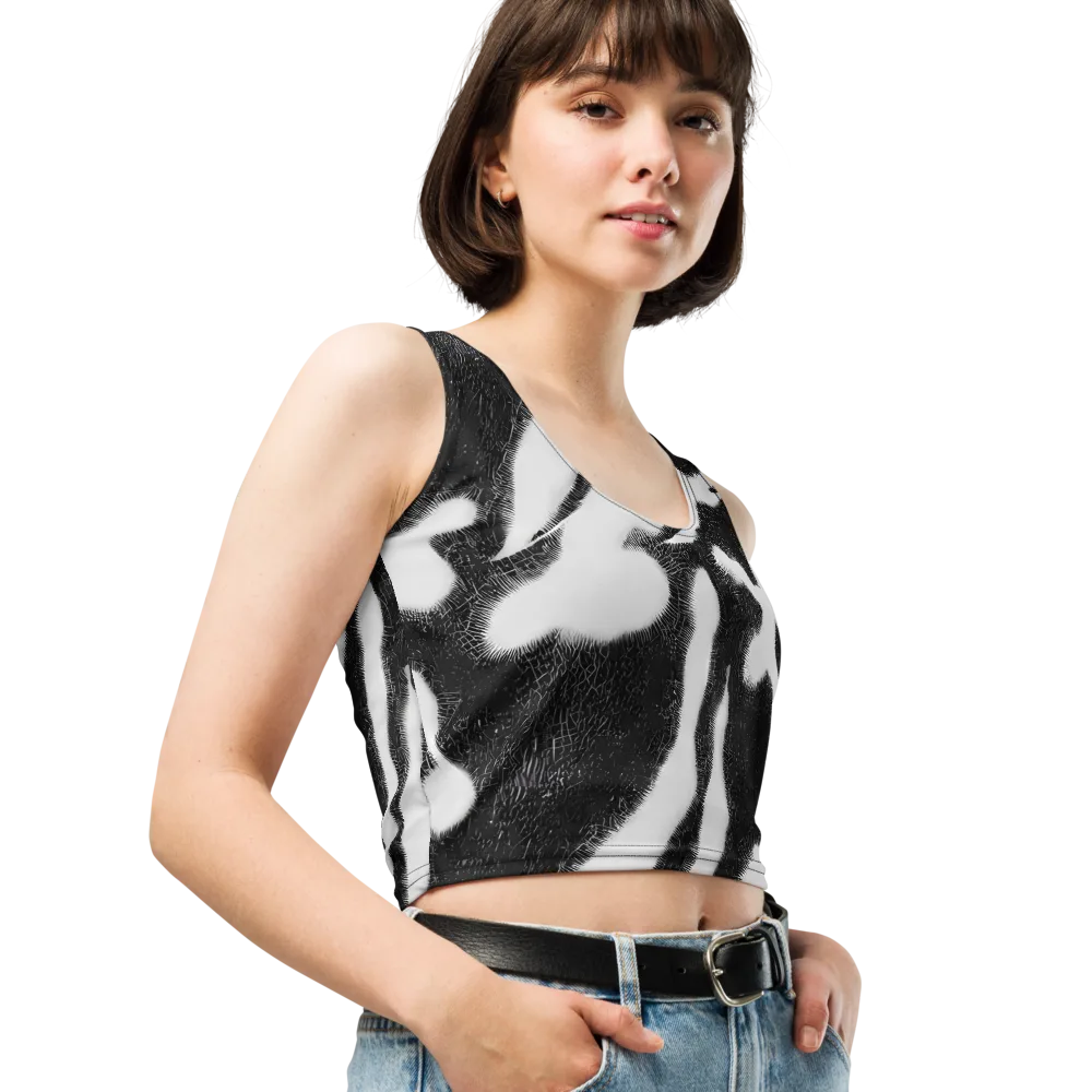 Ray's Illusion on Crop Top — Right Front