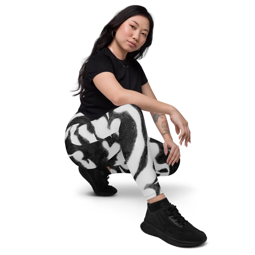 Ray's Illusion on Leggings with Pockets — Right Front