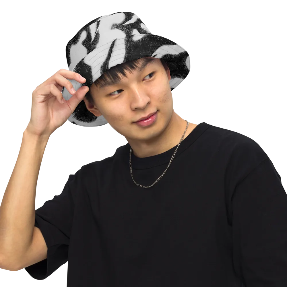 Ray's Illusion on Reversible Bucket Hat — Front Inside