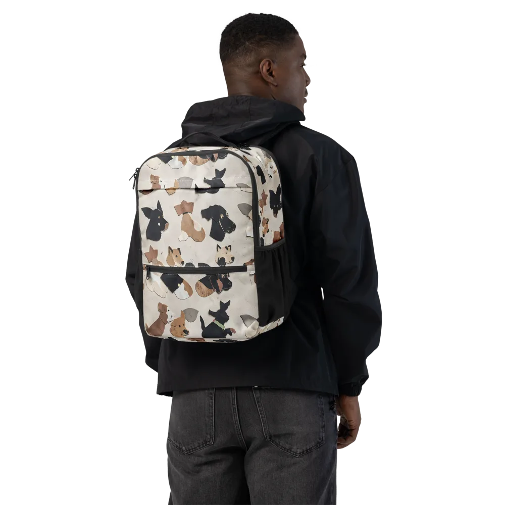 Paws And Pieces on Utility Backpack — Back
