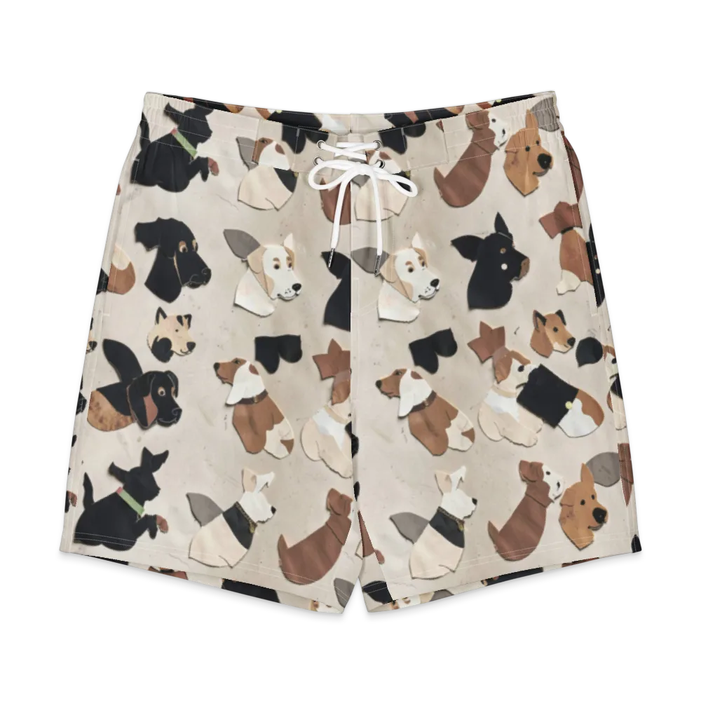 Paws And Pieces on Men's Board Shorts — Front