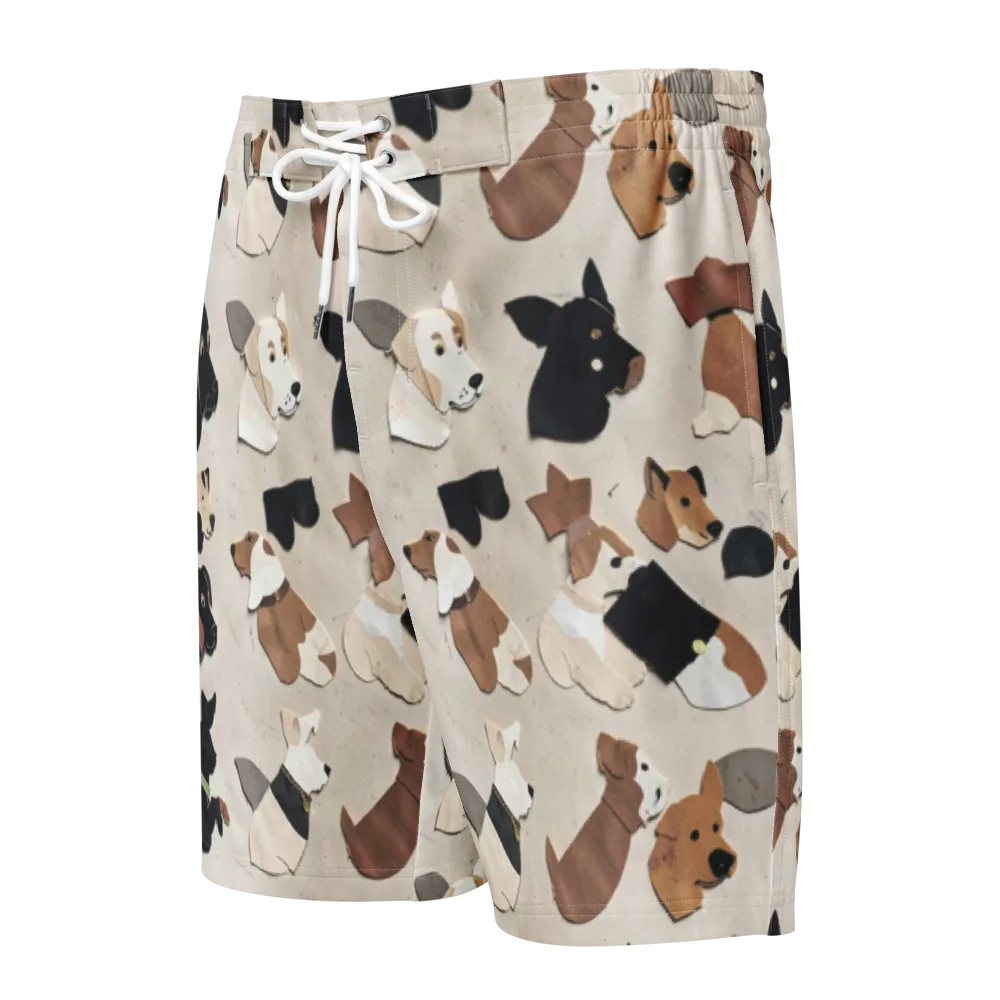 Paws And Pieces on Men's Board Shorts — Front