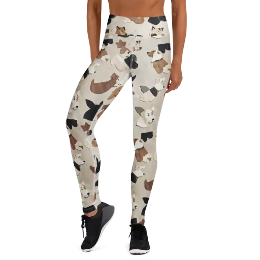 Paws And Pieces on a Yoga Leggings