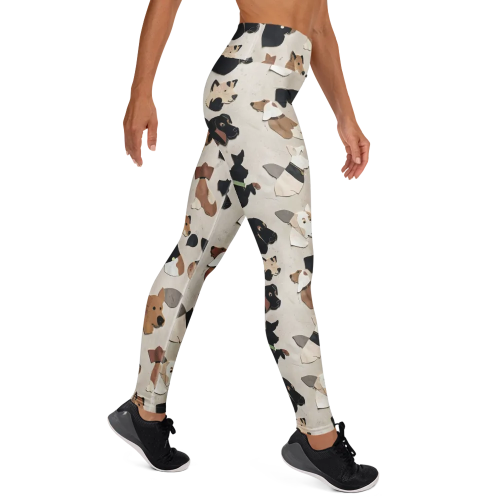 Paws And Pieces on Yoga Leggings — Right