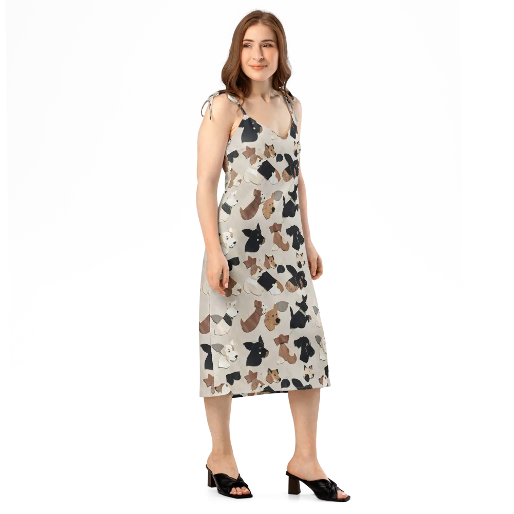 Paws And Pieces on Slip Dress — Right Front