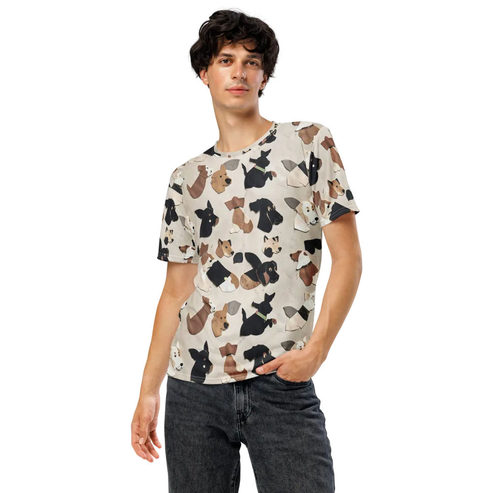 Paws And Pieces on Men's Crew Neck T-Shirt — Front