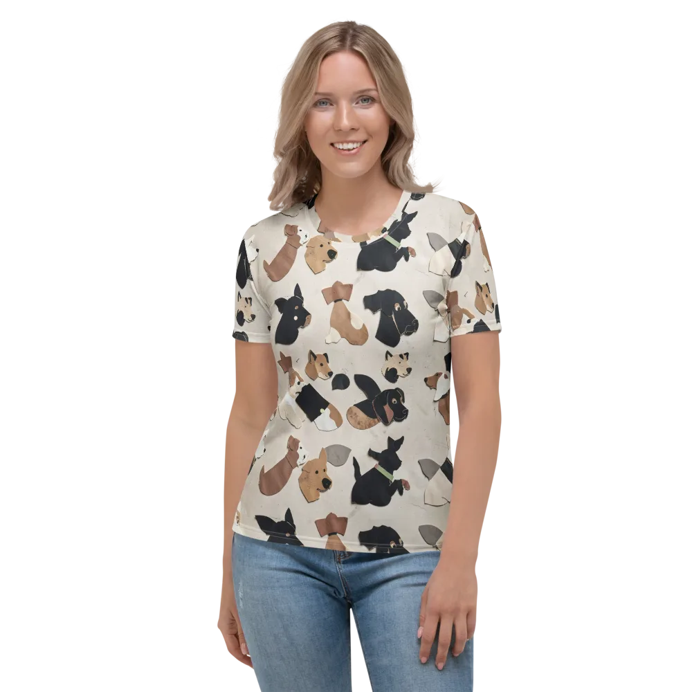 Paws And Pieces on Women's Crew Neck T-Shirt — Front