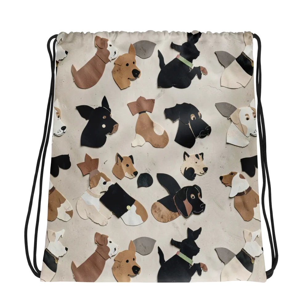 Paws And Pieces on Drawstring Bag — Photo