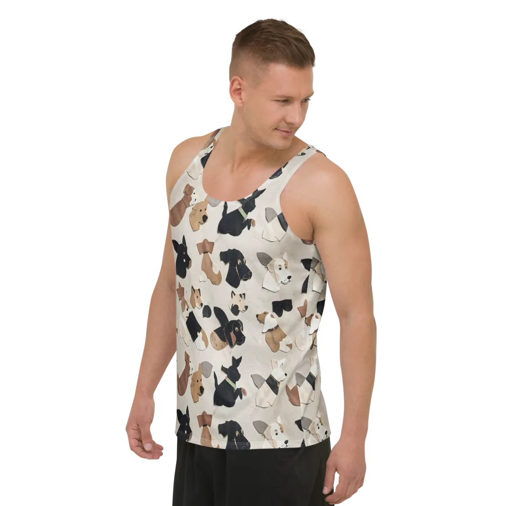 Paws And Pieces on Men's Tank Top — Left Front
