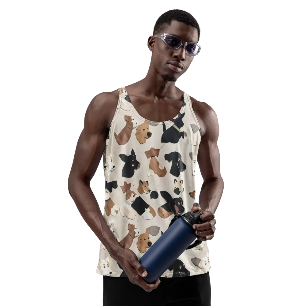 Paws And Pieces on Men's Tank Top — Front