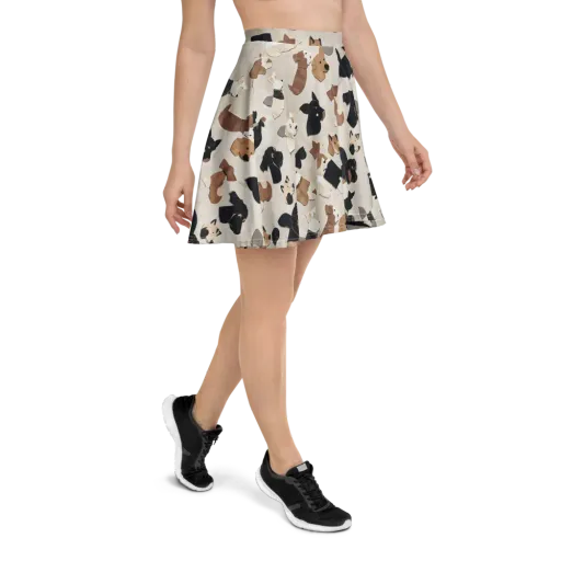 Paws And Pieces on a Skater Skirt