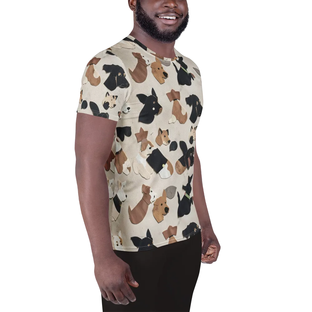 Paws And Pieces on Men's Athletic T-Shirt — Right