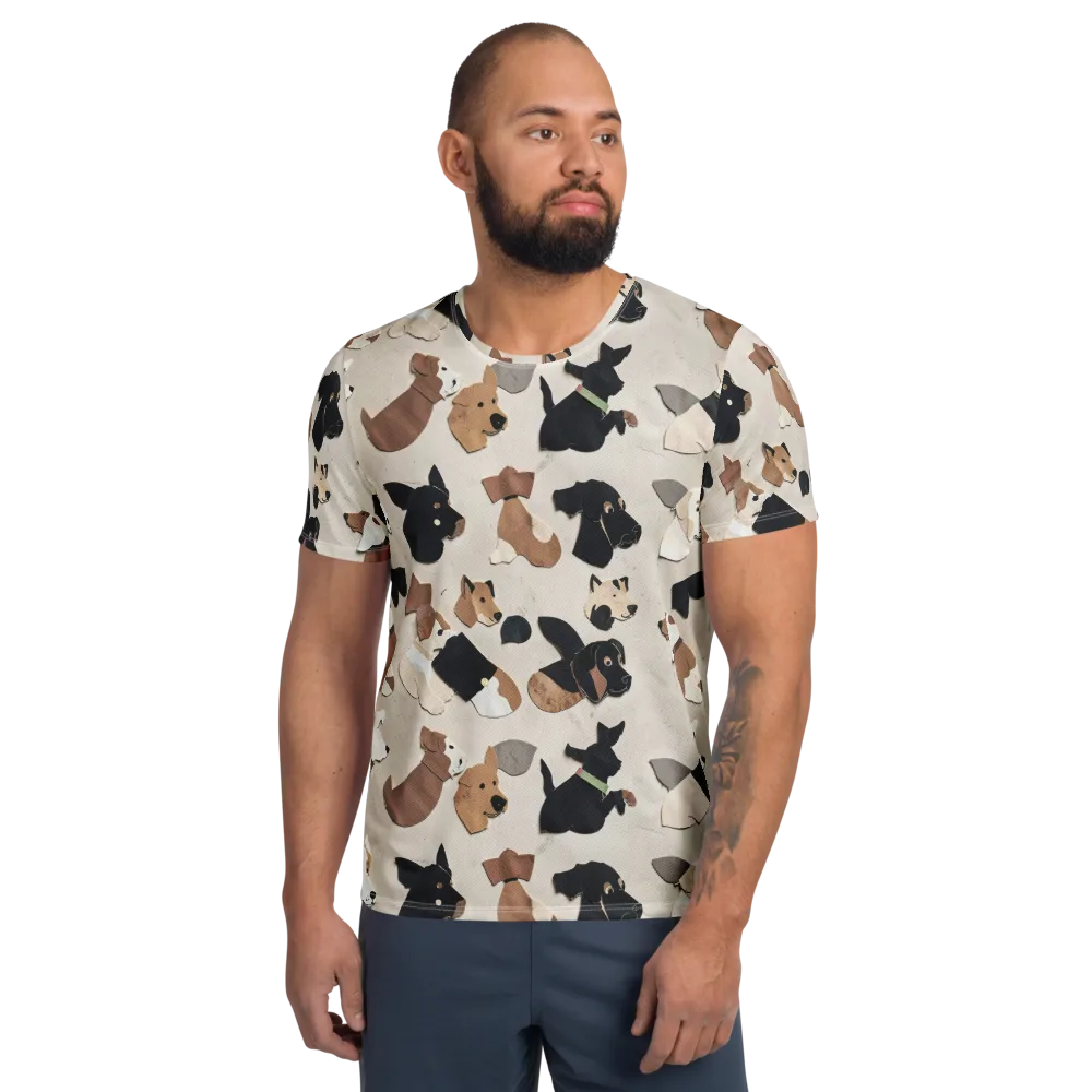 Paws And Pieces on Men's Athletic T-Shirt — Front
