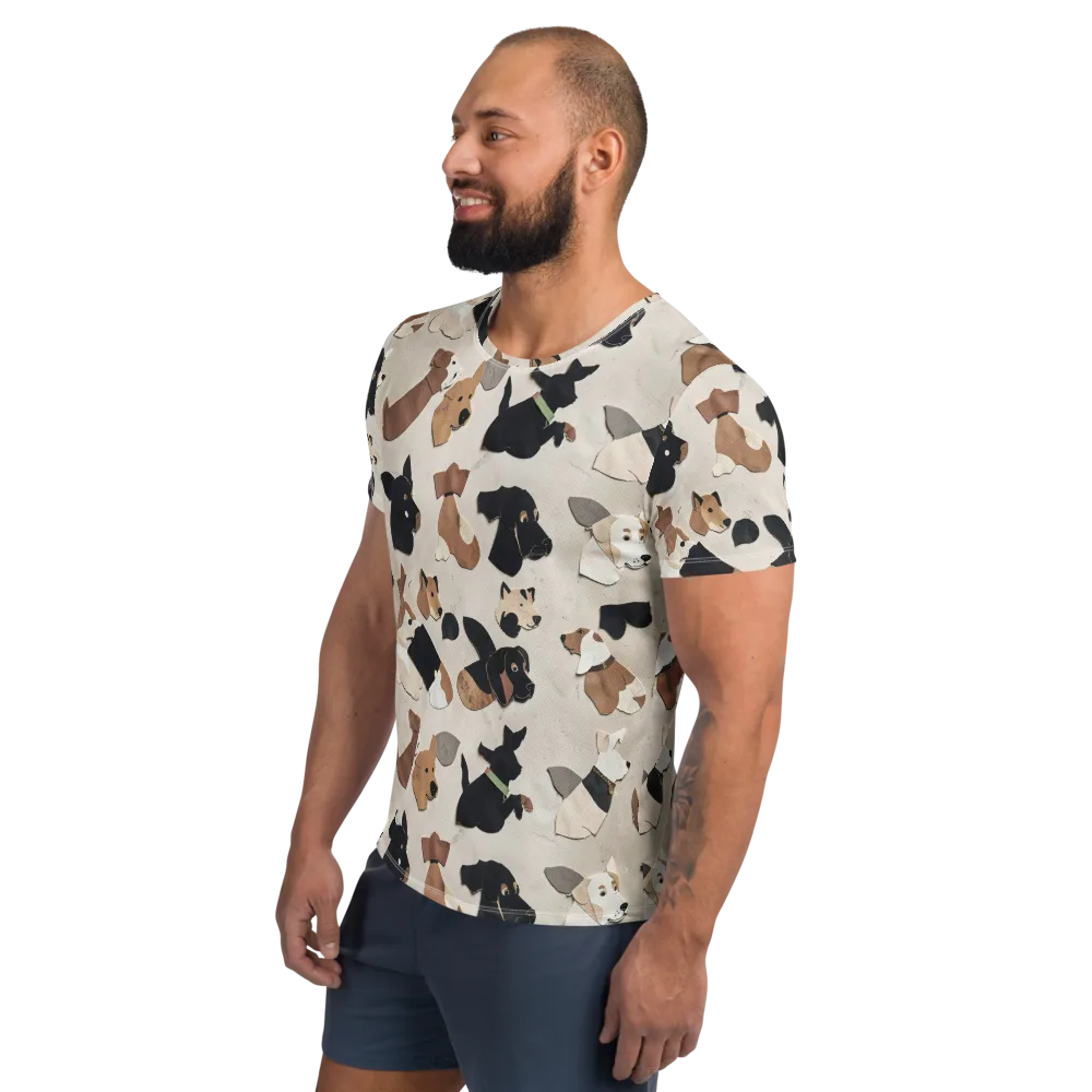 Paws And Pieces on Men's Athletic T-Shirt — Left