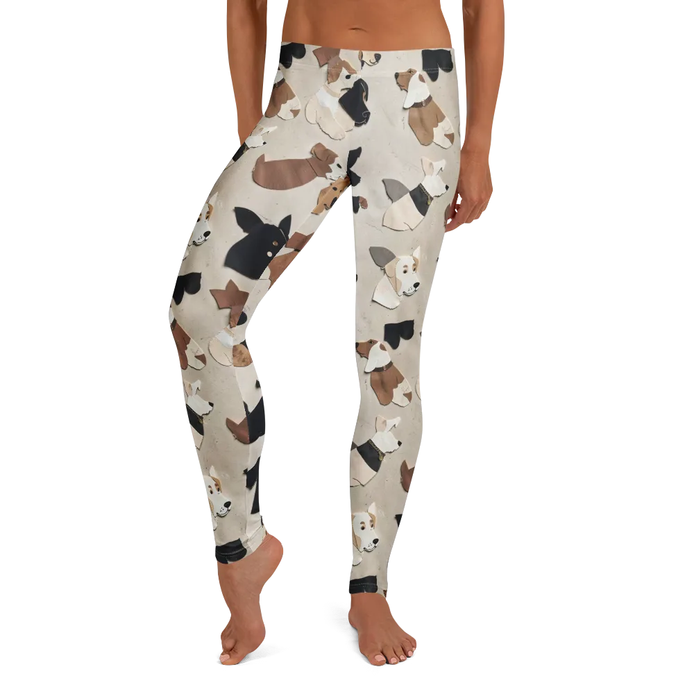 Paws And Pieces on Leggings — Front