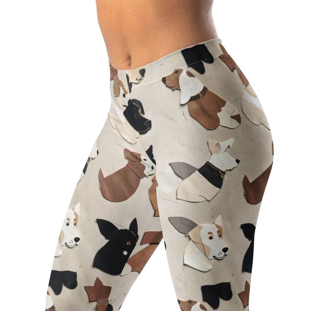 Paws And Pieces on Leggings — Left Front