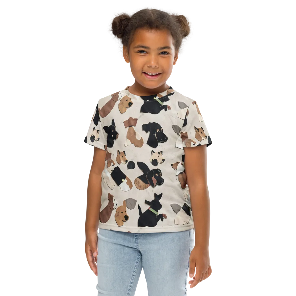 Paws And Pieces on Kids Crew Neck T-Shirt — Front