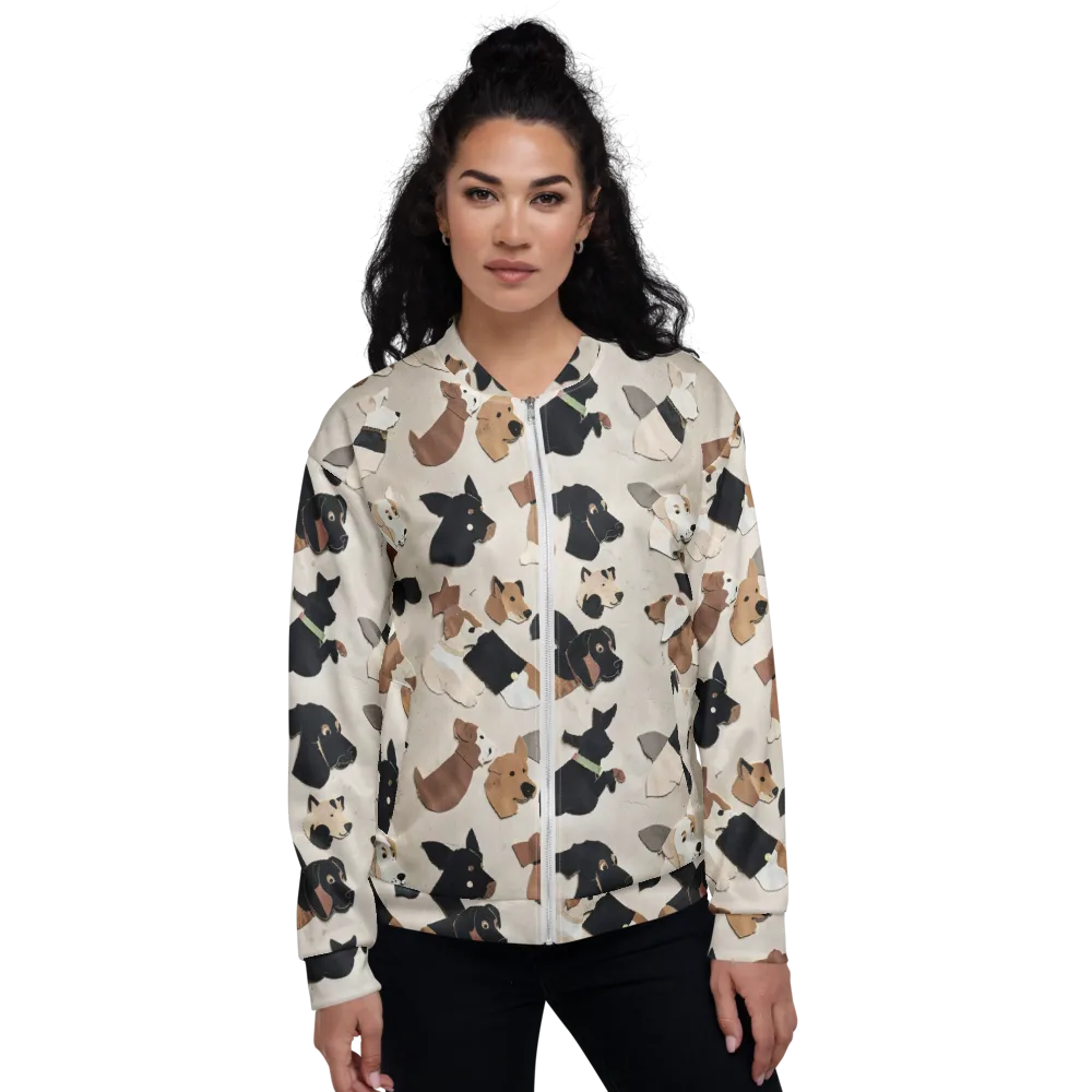 Paws And Pieces on Bomber Jacket — Front