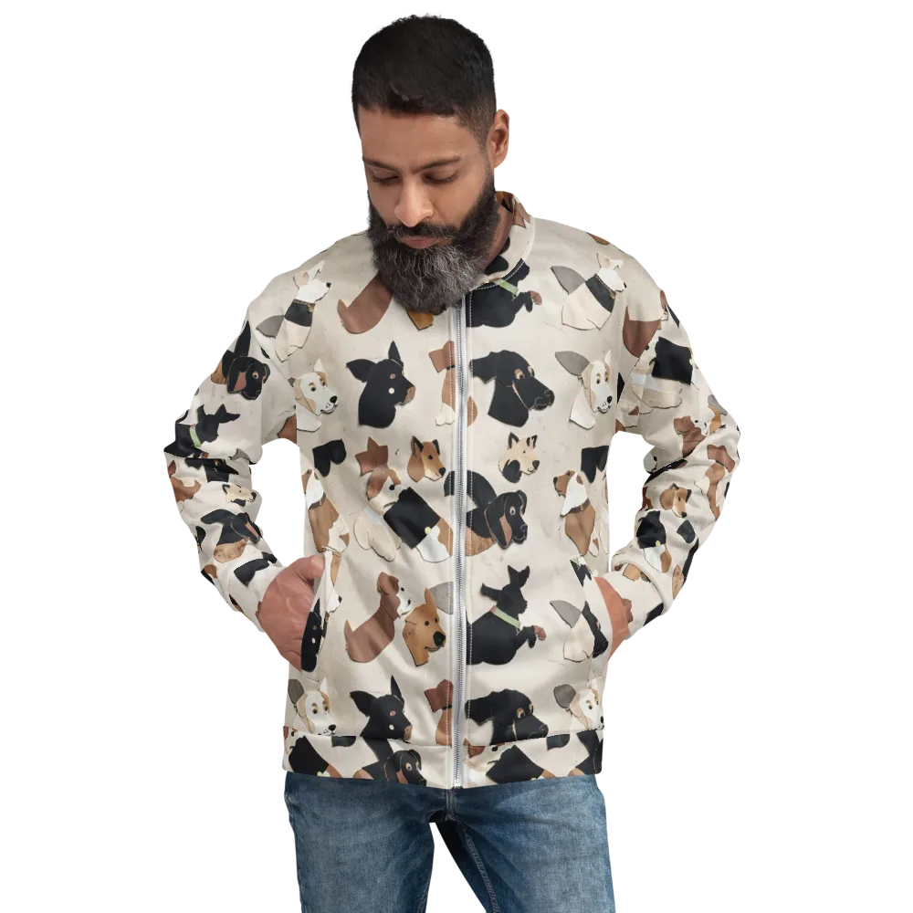 Paws And Pieces on Bomber Jacket — Front