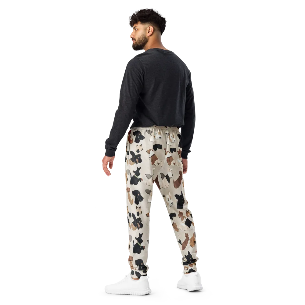 Paws And Pieces on Men's Joggers — Back