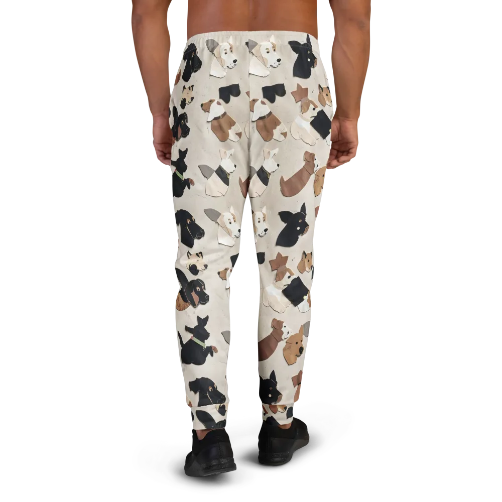 Paws And Pieces on Men's Joggers — Back