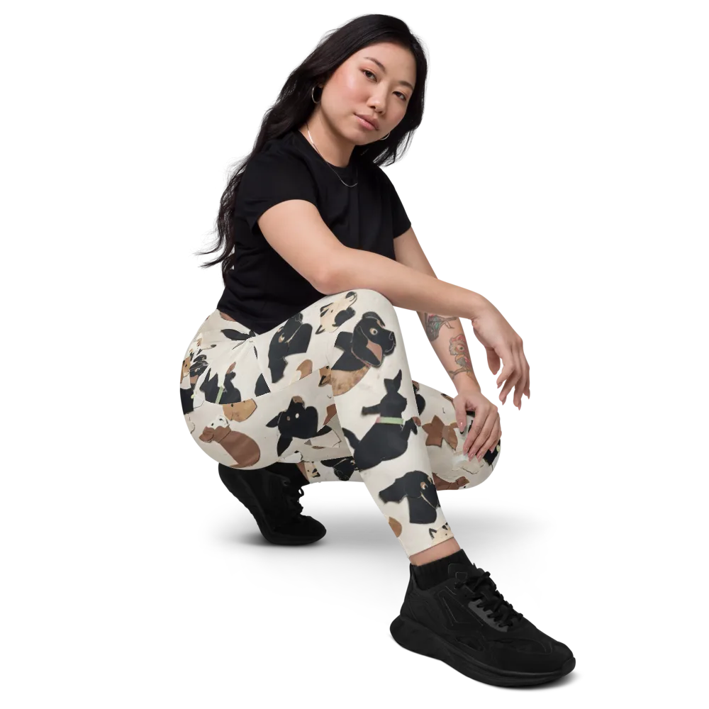 Paws And Pieces on Leggings with Pockets — Right Front