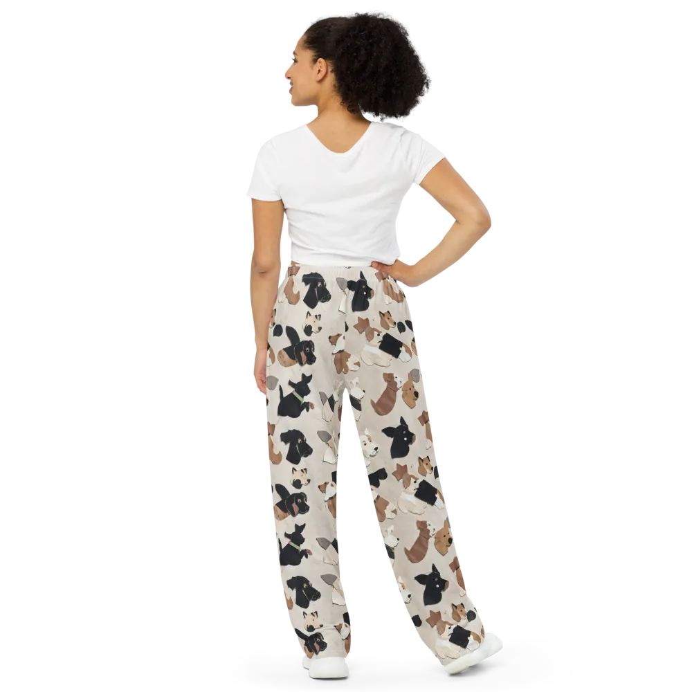 Paws And Pieces on Wide-Leg Pants — Back