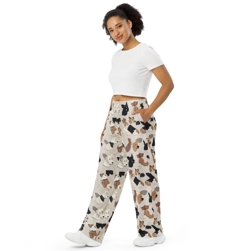 Paws And Pieces on Wide-Leg Pants — Left Front