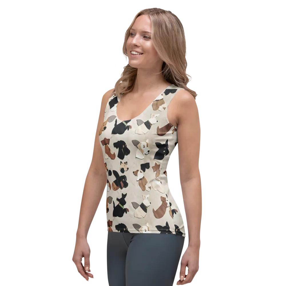 Paws And Pieces on Women's Tank Top — Left Front