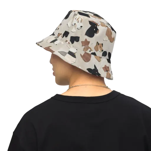 Paws And Pieces on a Reversible Bucket Hat