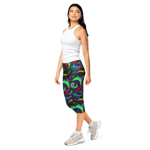 Calraet Swirl on a Capri Leggings