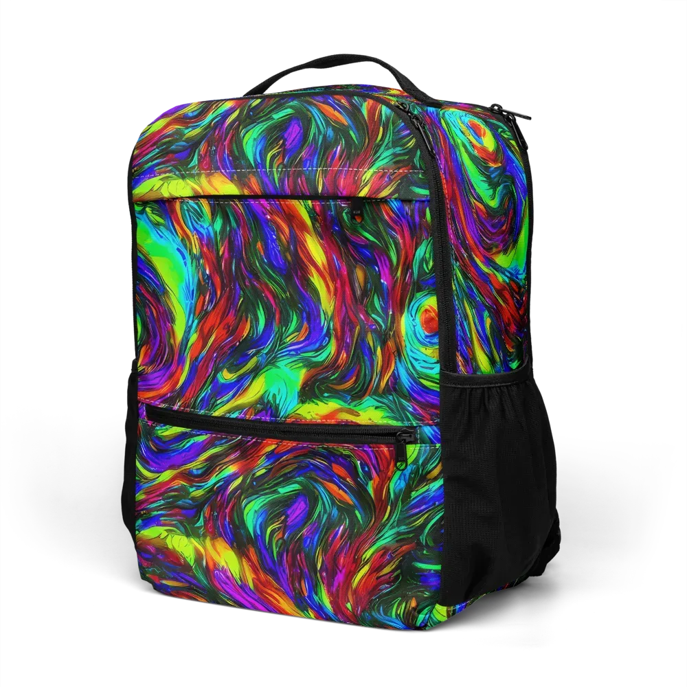 Calraet Swirl on Utility Backpack — Left Front