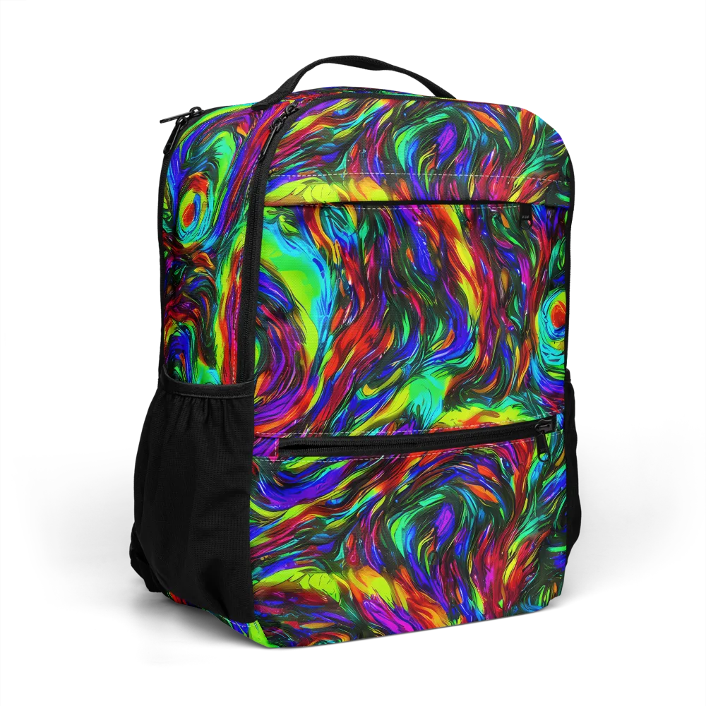 Calraet Swirl on Utility Backpack — Right Front