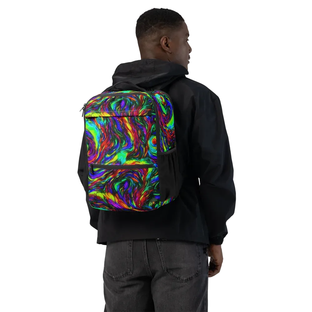 Calraet Swirl on Utility Backpack — Back