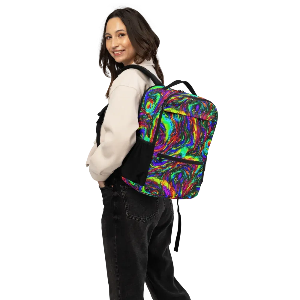 Calraet Swirl on Utility Backpack — Back