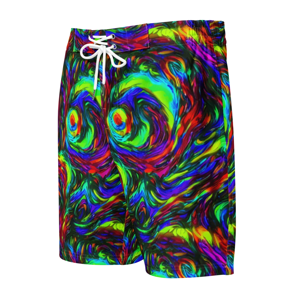 Calraet Swirl on Men's Board Shorts — Front