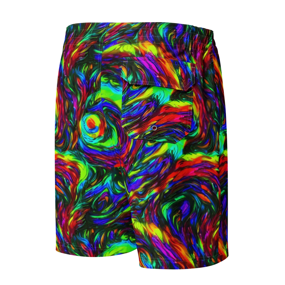 Calraet Swirl on Men's Board Shorts — Back
