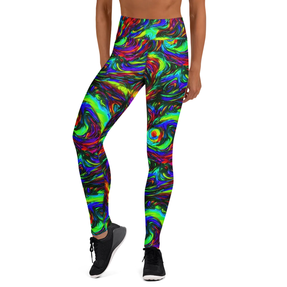 Calraet Swirl on Yoga Leggings — Front