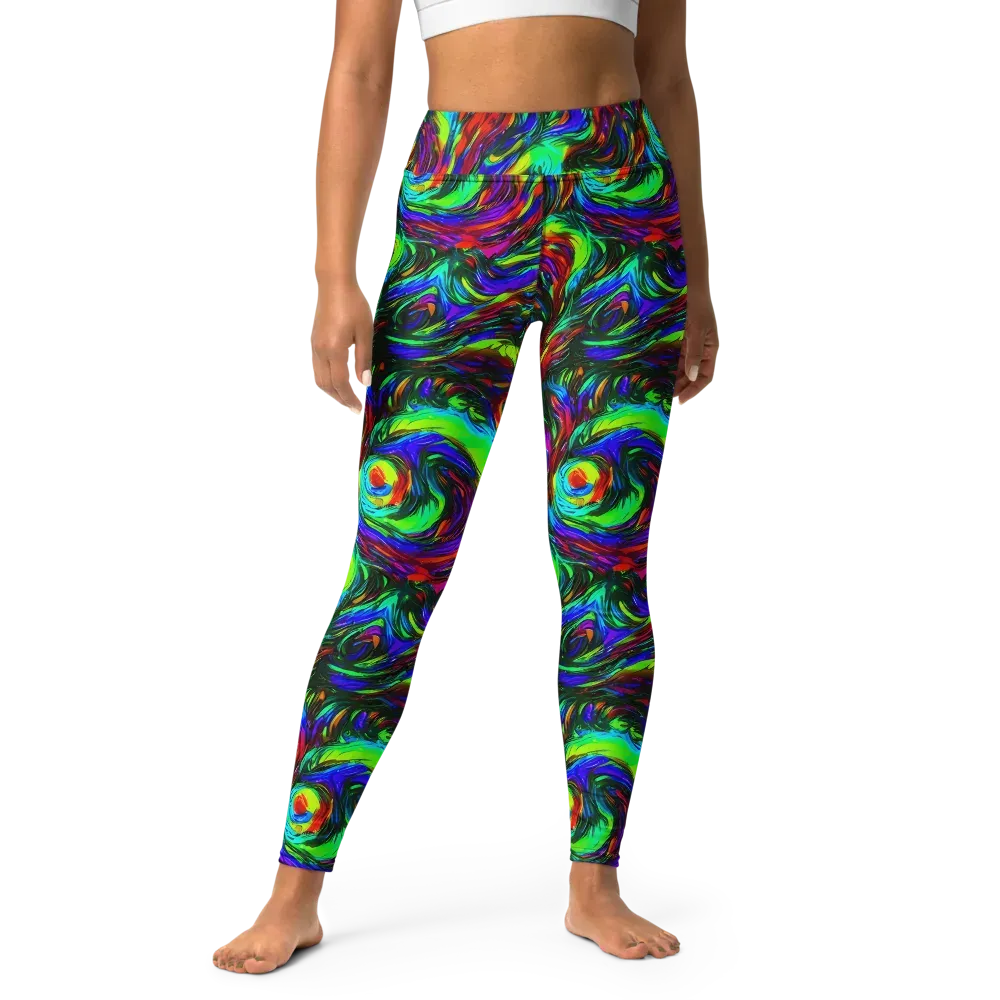 Calraet Swirl on Yoga Leggings — Front