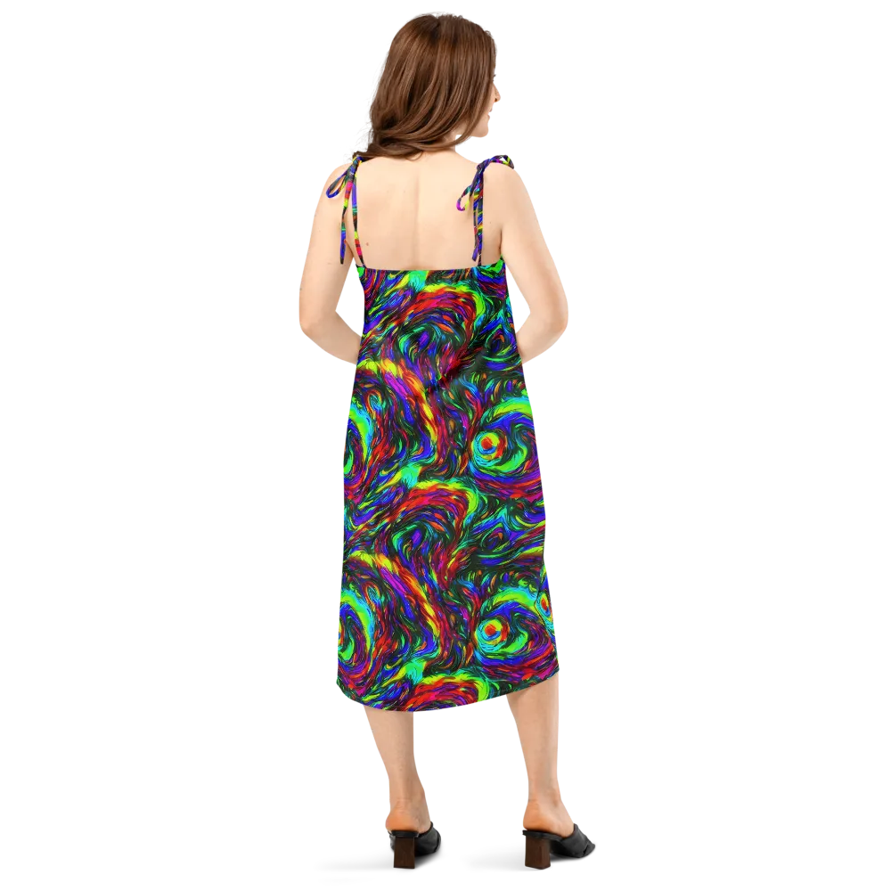 Calraet Swirl on Slip Dress — Back