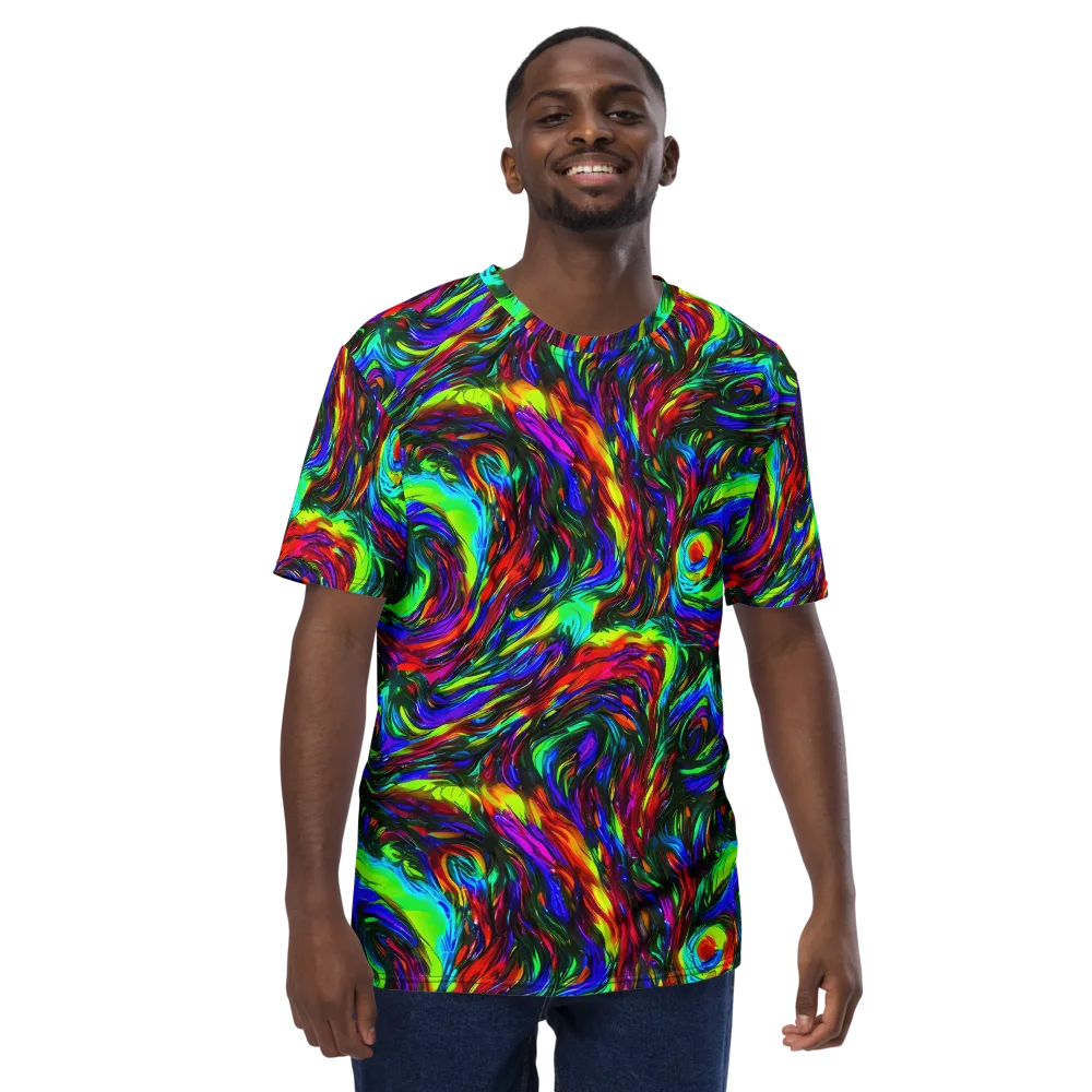Calraet Swirl on Men's Crew Neck T-Shirt — Front