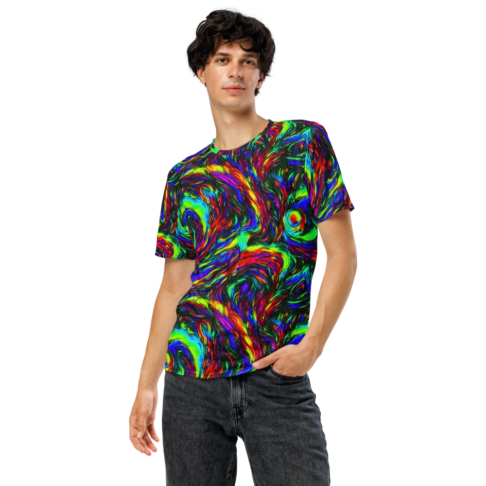 Calraet Swirl on Men's Crew Neck T-Shirt — Front